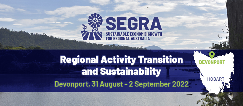 SEGRA event - Regional Activity Transition and Sustainability